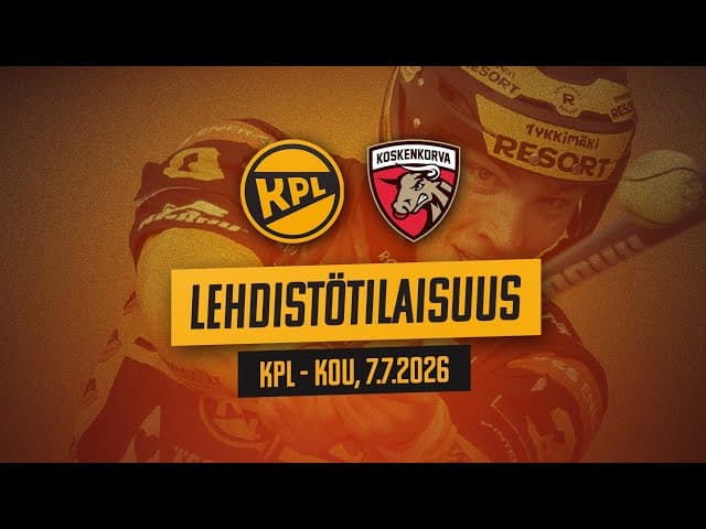 Lehdistötilaisuus KPL - KoU 7.7.2026