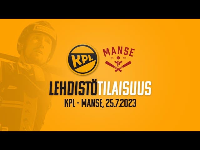 Lehdistötilaisuus ti 25.7.2023 KPL - Manse PP