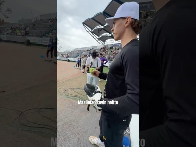 Maailman kovin heittokäsi – Luka Raesmaa 170,4 km/h! #pesis #superpesis #finnish #baseball