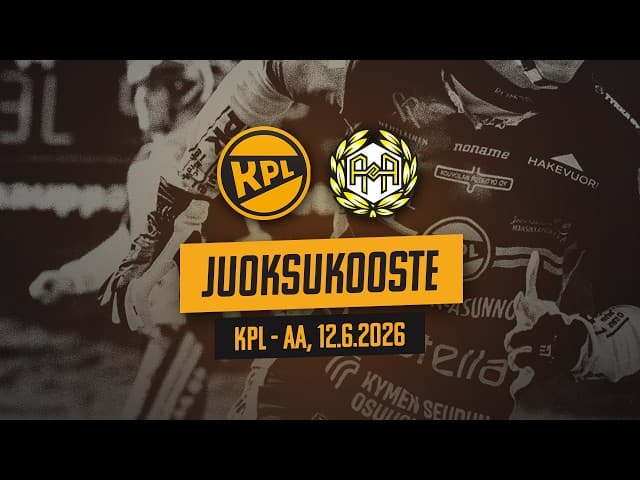 Arsedelin juoksukooste: KPL - AA, 12.6.2026