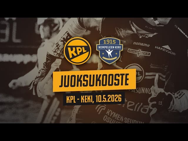 Arsedelin juoksukooste: KPL - KeKi, 10.5.2026