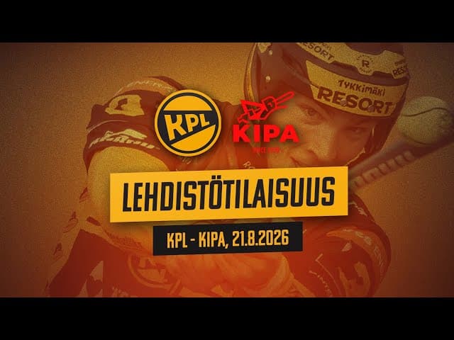 Lehdistötilaisuus 1. puolivälierä KPL - KiPa 21.8.2026
