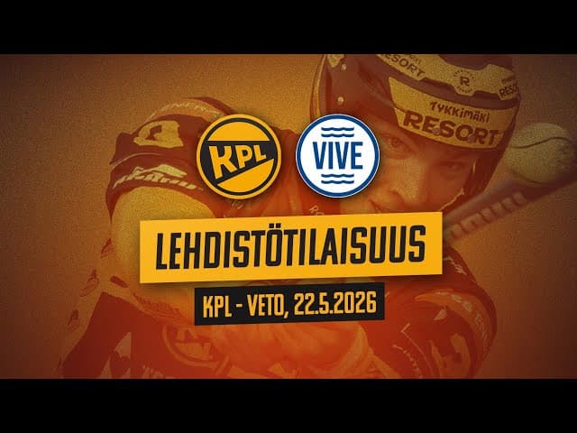 Lehdistötilaisuus KPL - ViVe 22.5.2026