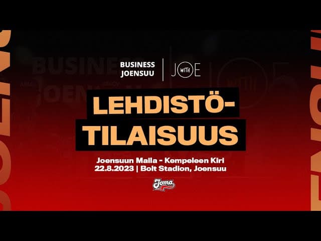 Business Joensuu lehdistötilaisuus: Joensuun Maila – Kempeleen Kiri 22.8.2023