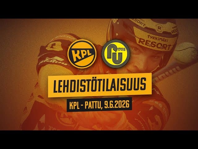 Lehdistötilaisuus KPL - PattU 9.6.2026