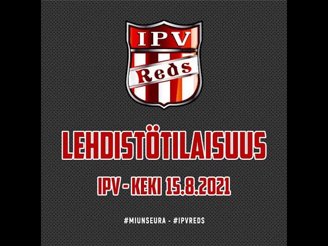 Lehdistötilaisuus IPV-KEKI 15.8.2021