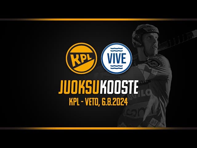 Arsedelin juoksukooste: KPL - Veto, 6.8.2024