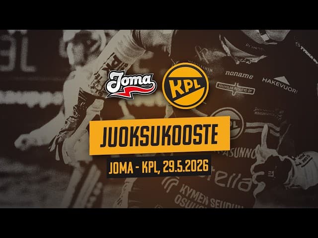 Arsedelin juoksukooste: JoMa - KPL, 29.5.2026