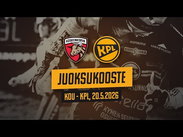 Arsedelin juoksukooste: KoU - KPL, 20.5.2026