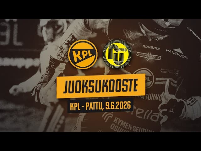 Arsedelin juoksukooste: KPL - PattU, 9.6.2026