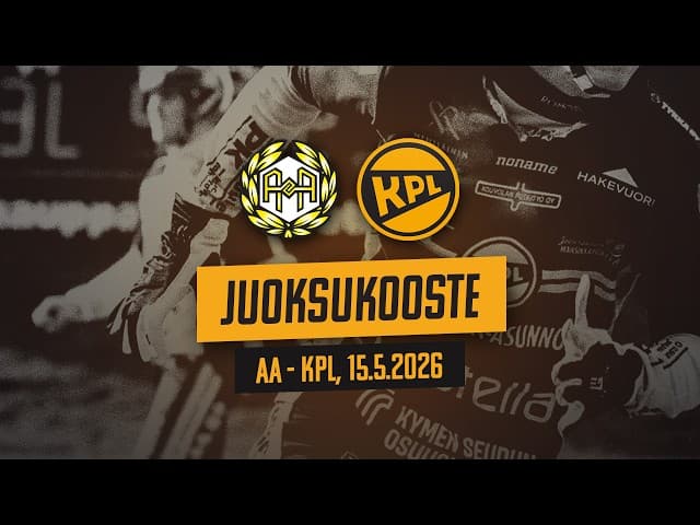 Arsedelin juoksukooste: AA - KPL, 15.5.2026
