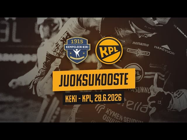 Arsedelin juoksukooste: KeKi - KPL, 28.6.2026